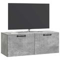 vidaXL Nástenná TV skrinka Nástenný Betónovo sivá 78,5 x 31 x 30 cm