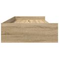 vidaXL Rám postele s dverami Sonoma dub 98.5 x 200 cm Kompozitné drevo