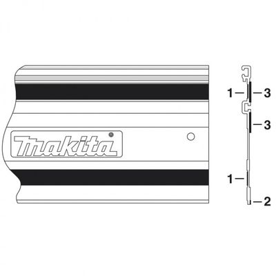 Makita klzná páska k lište 1400mm