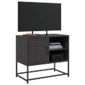 vidaXL TV skrinka čierna 68x39x60,5 cm oceľ