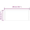 vidaXL LED kúpeľňové zrkadlo 40x100 cm