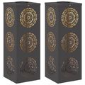 vidaXL Solárne LED svetlo na chodník 2 ks Teplá biela 18 x 18 x 50 cm