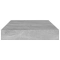 vidaXL Prídavné police 8 ks, betónovo sivé 100x10x1,5 cm, drevotrieska