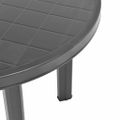 vidaXL Záhradný stôl, antracitový 89 cm, plast