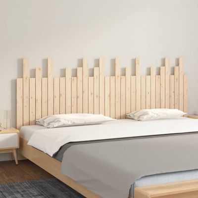 vidaXL Nástenné čelo postele 204x3x80 cm masívna borovica
