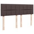 vidaXL Boxspring posteľ s matracom tmavohnedá 160x200 cm látka