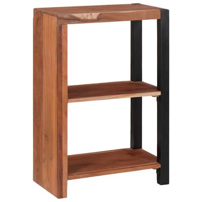 vidaXL Regál na knihy Hnedá 50 x 30 x 75 cm Pevné akáciové drevo