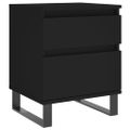 vidaXL Nočné stolíky 2 ks čierne 40x35x50 cm kompozitné drevo