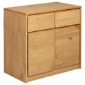 vidaXL Komoda SAUDA dub 80x43x75,5 cm borovicový masív