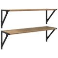 vidaXL Stenné police 2 ks Remeselný dub 80 x 25 x 25,5 cm