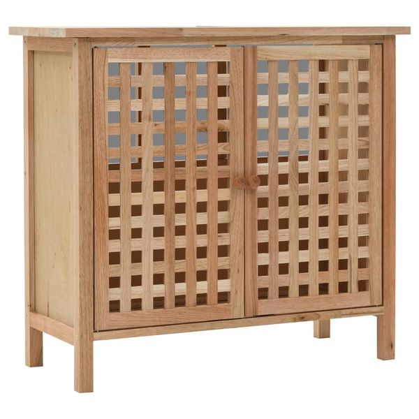 vidaXL Kúpeľňová skrinka z masívneho orechového dreva 66x29x61 cm