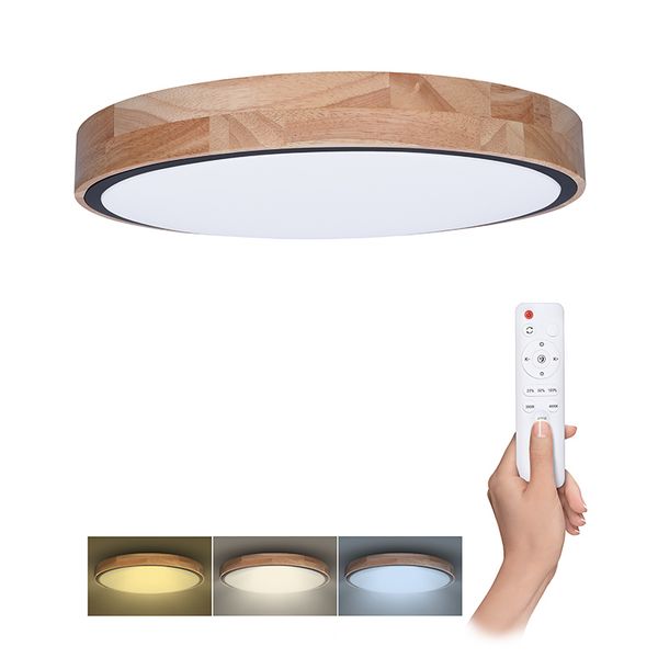 LED stropné svetlo Solight WO8005 Iron Oak
