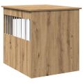 vidaXL Nábytok na prepravku pre psov Dub Artisan 64,5x80x71 cm Drevo