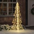 vidaXL Vianočný stromček 240 LED Teplá biela 180 cm PET