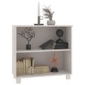 vidaXL Komoda HAMAR, biela 85x35x80 cm, borovicový masív