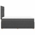 vidaXL Boxspring posteľ s matracom tmavosivá 90x190 cm látka