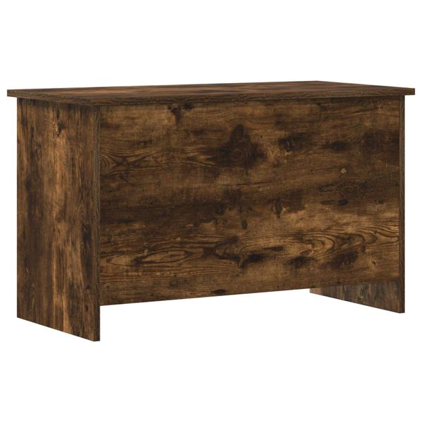 vidaXL Úložná truhlica Dymový dub 80 x 40 x 50 cm Kompozitné drevo