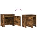 vidaXL Nočné stolíky 2 ks, tmavý dub 45x34x44,5 cm, kompozitné drevo
