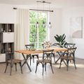 vidaXL Nohy k jedálenskému stolu v tvare X, 2 ks, antracitové, 90 x (72-73) cm, oceľ