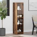 vidaXL Highboard Staré drevo 35 x 37 x 142 cm Kompozitné drevo