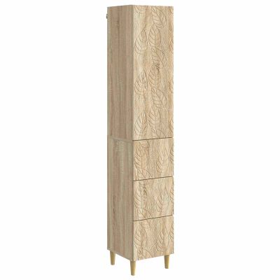 vidaXL Sada skríň 2 pcs Dub sonoma 33 x 34,5 x 90 cm Kompozitné drevo