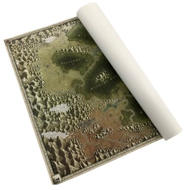 Zakázané krajiny - mapa na plátne