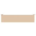 vidaXL Vankúš na lavičku SOEST 100% polyester Krémová 200 x 40 x 8 cm