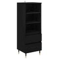 vidaXL Highboard Čierny dub 40 x 36 x 110 cm Kompozitné drevo
