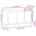 vidaXL Komoda staré drevo 102x35x55 cm kompozitné drevo