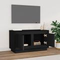 vidaXL TV skrinka čierna 80x35x45 cm spracované drevo