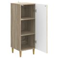 vidaXL Servírovacia skriňa Dub sonoma 33 x 34,5 x 90 cm