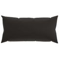 vidaXL Poťah na podložku 2 pcs HEERLEN Čierna 40 x 80 cm Polyester