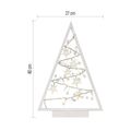 LED dekorácia – svietiaci stromček s ozdobami, 40 cm, 2xAA, vnútorný, teplá biela, časovač