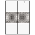 vidaXL Sprchová zástena z priehľadného ESG skla 140x195 cm čierna