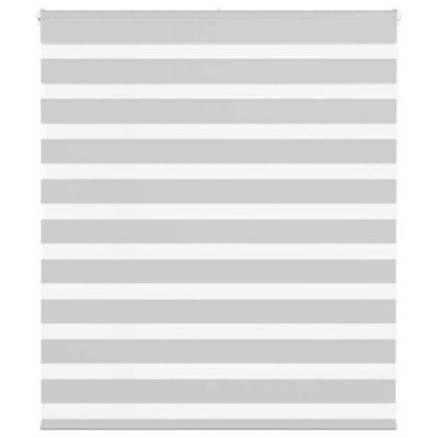 vidaXL Zebra roleta svetlosivá 125x100cm šírka látky 120,9cm polyester