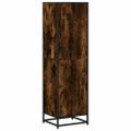 vidaXL Knižnica dymový dub 40x35x139 cm kompozitné drevo