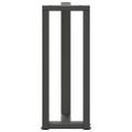 vidaXL Nohy ku konzolovému stolu v tvare T, 2 ks, antracitové, 38x25x(72-73) cm, oceľ
