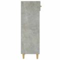 vidaXL Botník betónovo sivý 30x35x105 cm spracované drevo