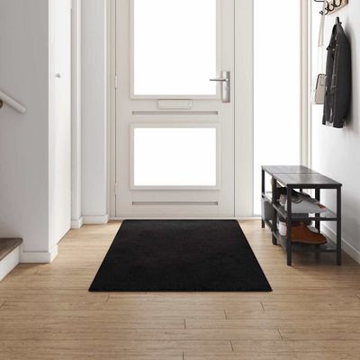 vidaXL Behúň koberec Čierna 100 x 300 cm 100% Polypropylén Tuft