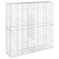 vidaXL Gabiónový kôš s krytom 200x50x200 cm pozinkované železo