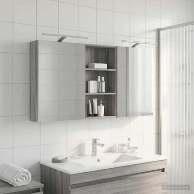 vidaXL Set kabinetov do kúpeľne 3 pcs 140 x 14,5 x 70 cm