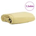 vidaXL Tarpaulin 650g / m² Béžová 1,5 x 6 m Plátno s PVC povrchom