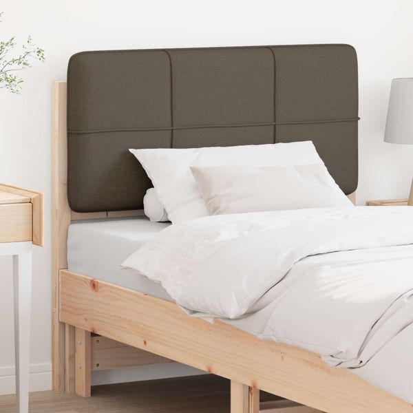 vidaXL Čalúnené čelo postele s čelnou doskou Hnedá a taupe 80 cm
