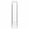 vidaXL Oblúkový gabionový kôš 7 ks 200x50x220/240cm pozinkované železo