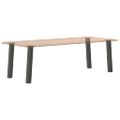 vidaXL Nohy ku konzolovému stolíku 4 ks, antracitové, 72 cm, oceľové