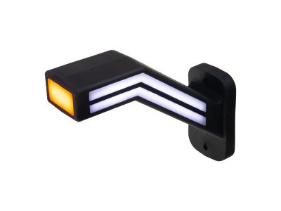 Pozičné LED svetlo (tykadlo) pre nákladné vozne CARCLEVER pravej červeno-bielo-oranžovej TRL191R