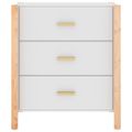 vidaXL Komoda biela 62x38x70 cm spracované drevo