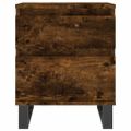 vidaXL Nočné stolíky 2 ks dymový dub 40x35x50 cm kompozitné drevo