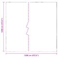 vidaXL Pokrytie rastlín Priehľadná 12 x 12 m PE