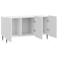 vidaXL TV skrinka 99 x 34,5 x 52 cm Biela s vysokým leskom